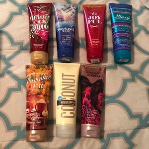 Bath and body lotion lot X7